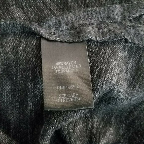 Torrid Womens Tee Super Soft Plush Lattice Back Black/Gray Size 3X - Picture 6 of 8